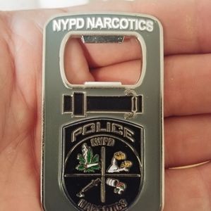 NYPD Narco bottle opener/challenge coin NBBN